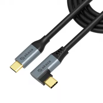 Akasa täisnurga all USB Type-C 100W PD laadimiskaabel - kaabel - digitaalne/andmeside
