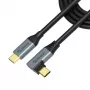 Akasa täisnurga all USB Type-C 100W PD laadimiskaabel - kaabel - digitaalne/andmeside