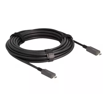 DeLOCK Active Optical USB-C Video + Data + PD kaabel 10 m Must