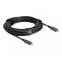 DeLOCK Active Optical USB-C Video + Data + PD kaabel 10 m Must