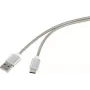 Renkforce RF-4888674 USB-kaabel Hõbedane