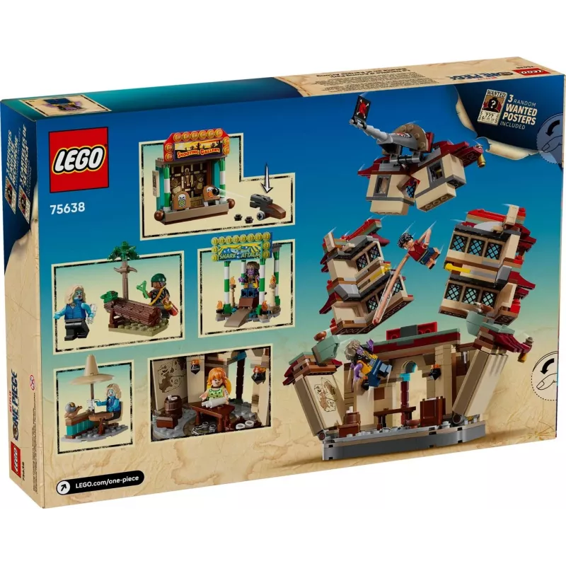 LEGO set One Piece Arlong Park 75638 — 926 tk, 5 minifiguuri, soovitatav vanus 9+, detailne stseen