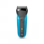 Braun Series 3 310s märg- ja kuivhabemeajaja akuga, 3 paindlikku tera, must/sinine