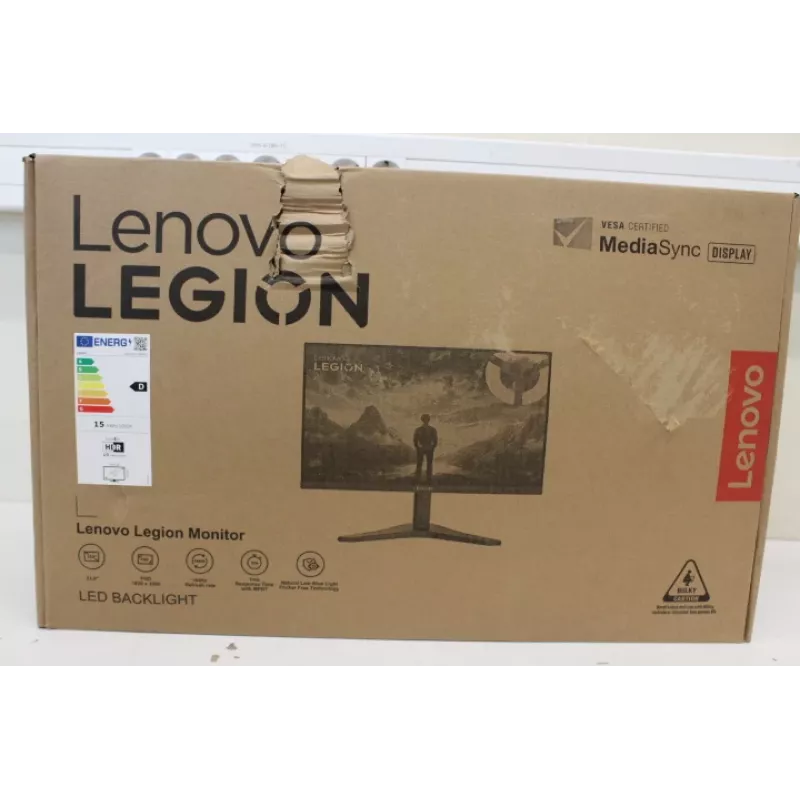 Monitor Lenovo Legion R24s 24 tolli IPS 16:9 144 Hz 1 ms 1920×1080 250 cd/m² HDMI 1 Raven Must — kahjustatud pakend