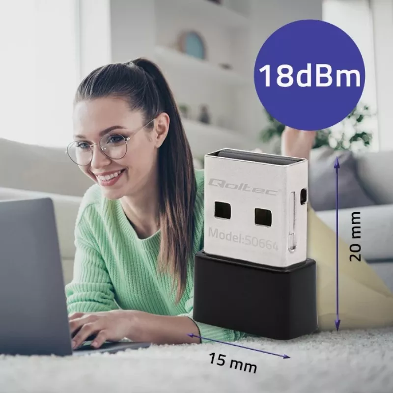 Ülikiire juhtmeta mini-USB-adapter WiFi
