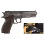 Mängunoolerelv Pulio Police gun metal GONHER 45/1 15545/1 — metallviimistlusega ühelasuline mängutulirelv