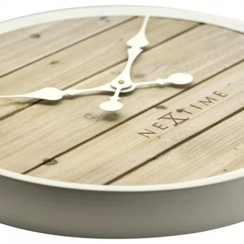 NeXtime kell 3134wi Plank, Ø50 cm, sein, valge