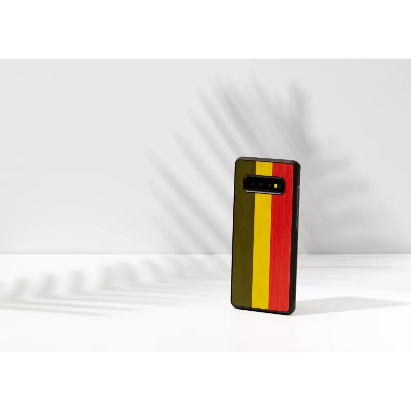 Nutitelefoni ümbris man and wood Galaxy S10 Plus jaoks — reggae Must kaitseümbris