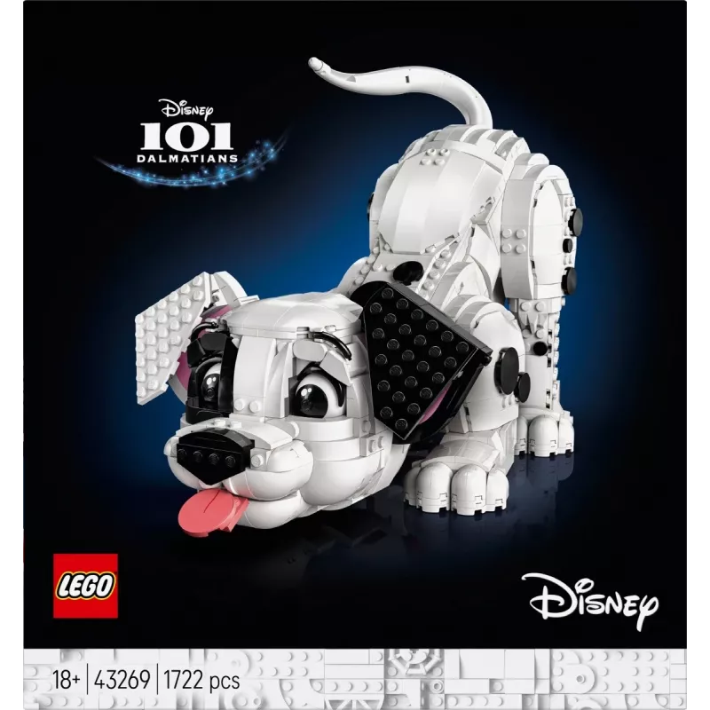 LEGO Disney 43269 101 dalmaatsia kutsika kogumiskomplekt — 1722 detaili, 220 mm kõrge, vanusele 18+