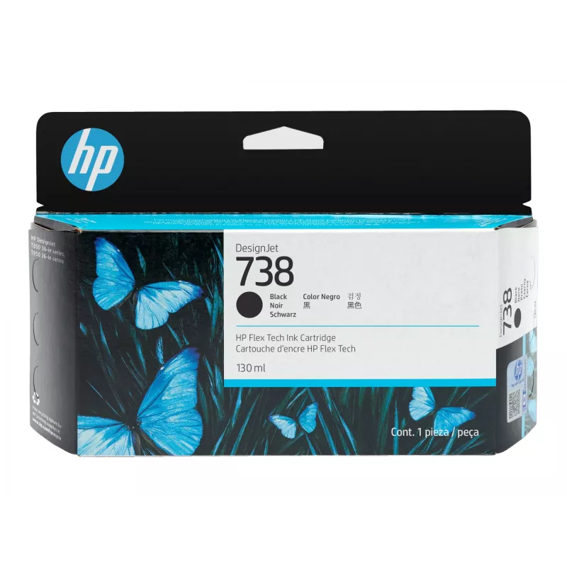 Tindikassett HP 498N4A 738 Must ühilduv HP printeritega, asendusmust tindikassett