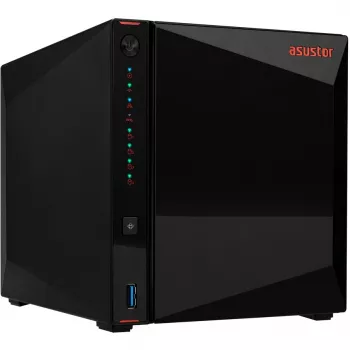ASUSTOR Nimbustor 4 AS5304T - NAS-server - 4 pesa - SATA 6Gb/s - RAID 0, 1, 5, 6, 10, JBOD - RAM 4GB - 2,5 Gigabit Ethernet - iSCSI tugi (90-AS5304T00-MD30)