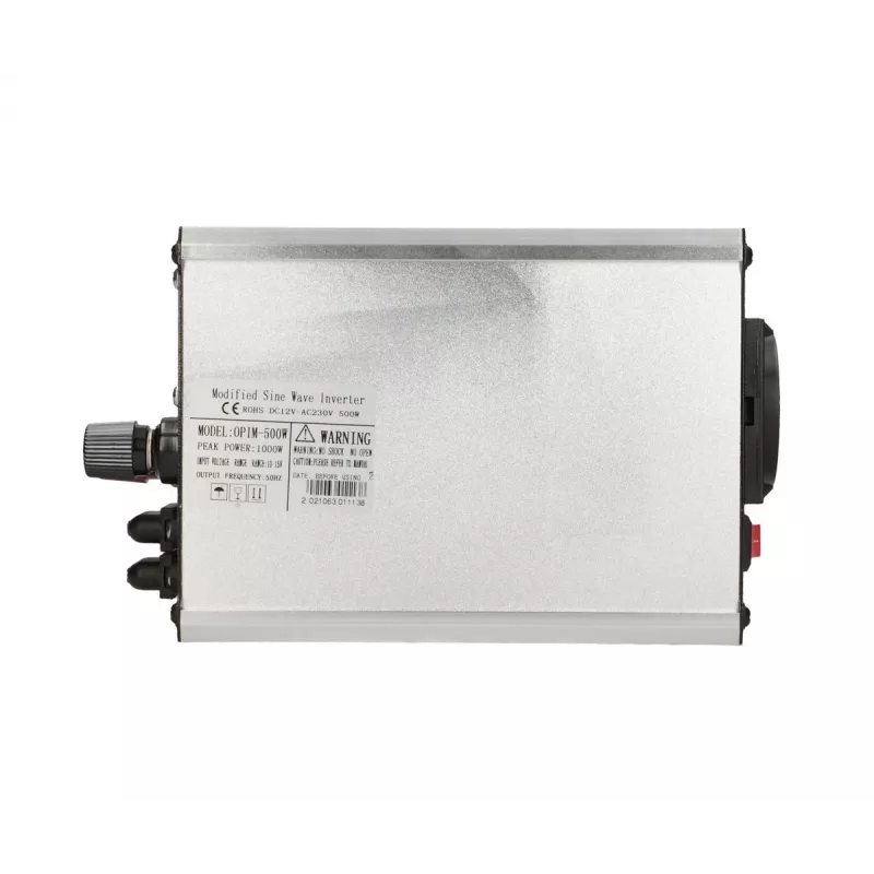 Autopingemuundur Extralink OPIM-500W 12V, 500W modifitseeritud siinus, alumiiniumkorpus, aktiivjahutus