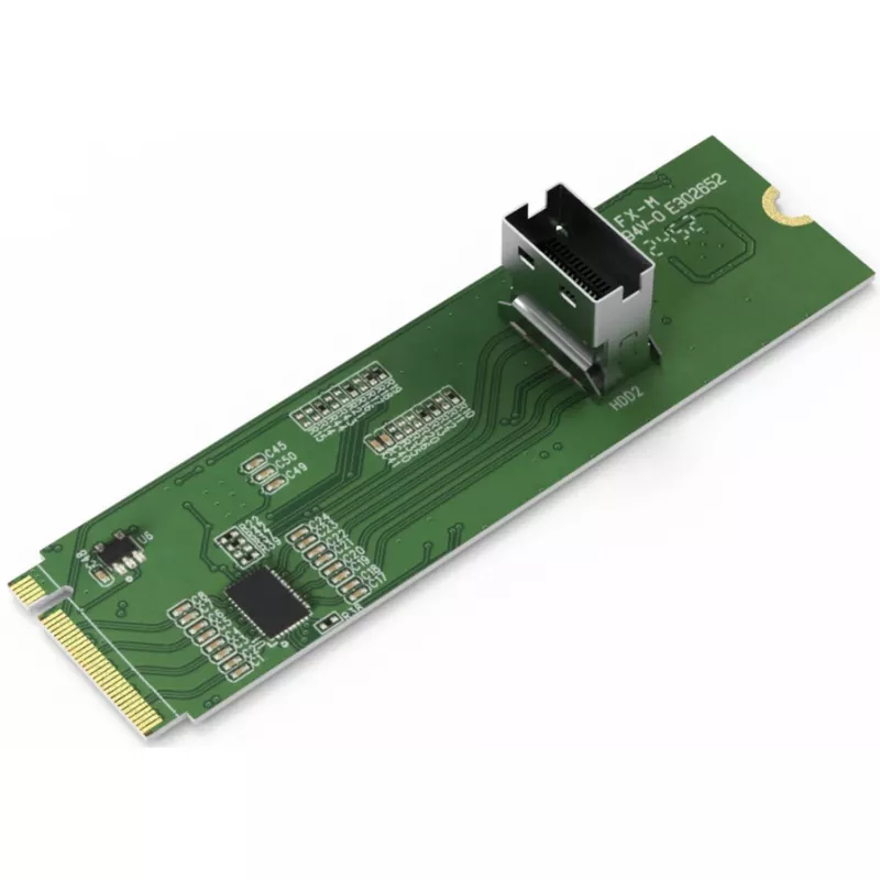 ICY DOCK - M.2 NVMe PCIe 4.0 SSD to 1 x SlimSAS 4i Adapter with Redriver