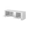 Cama TV-alus WEST 42/130/42 valge/valge läikiv