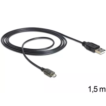 USB-kaabel DeLOCK USB 2.0-A – USB micro-B 1,5 m