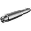 Wentronic Goobay XLR-adapter - XLR-pesa (3-kontaktiline) > pesa 6,35 mm (2-kontaktiline, mono) (27453)
