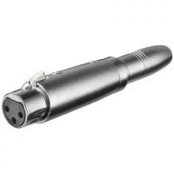 Wentronic Goobay XLR-adapter - XLR-pesa (3-kontaktiline) > pesa 6,35 mm (2-kontaktiline, mono) (27453)