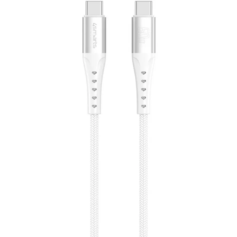 USB-kaabel 4smarts 541452 1,5 m USB-C valge 0,48 Gbit/s
