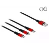 Delock 3 in 1 laadimiskaabel - 30 cm