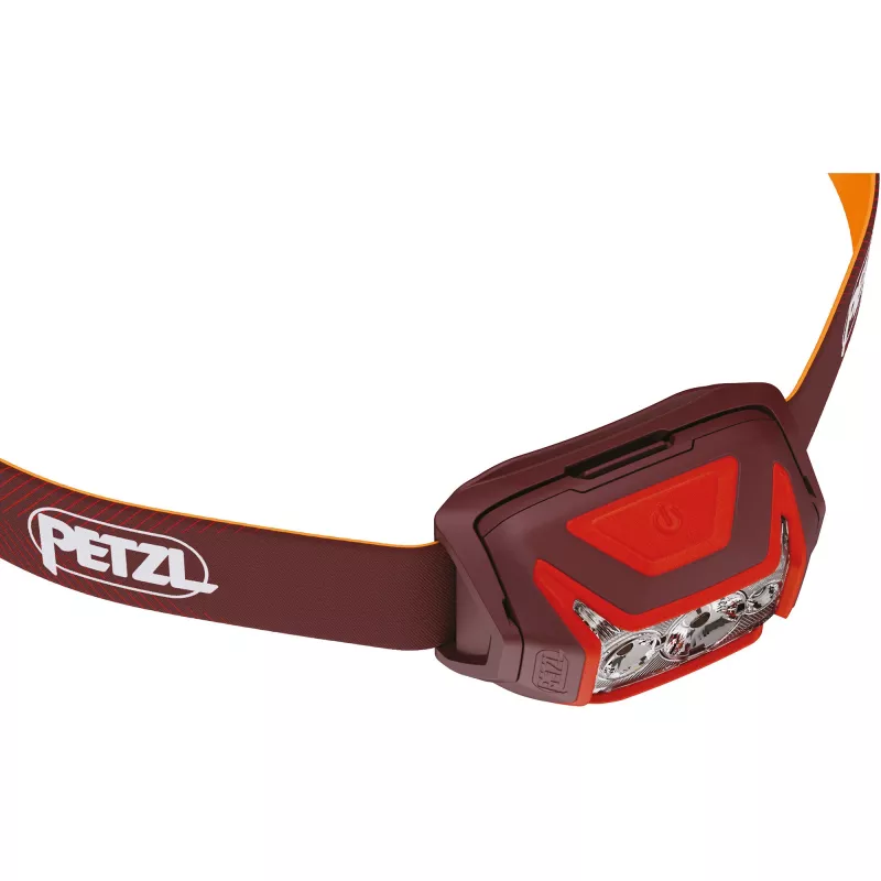 Pealamp Petzl Actik Core — LED, 100 lm, sisseehitatud 1250 mAh USB-laetav aku, IPX4, punane