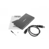 NATEC RHINO GO korpus USB 3.0 2,5-tollisele SATA HDD/SSD-le, must alumiinium
