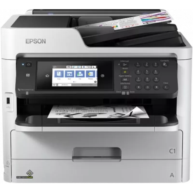 Epson WorkForce Pro WF-M5799DWF Printer Inkjet B/W MFP A4, loendur 100K–180K (kasutatud)