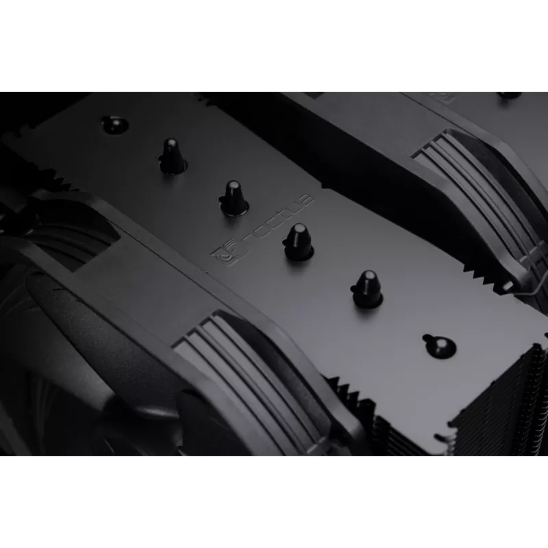 Noctua NH-D15 Chromax Pure Must CPU-jahuti kahe 140 mm ventilaatoriga