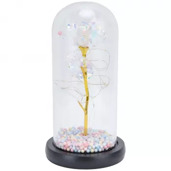 Igavene roos klaasis Extralink Home, valge LED-valgus