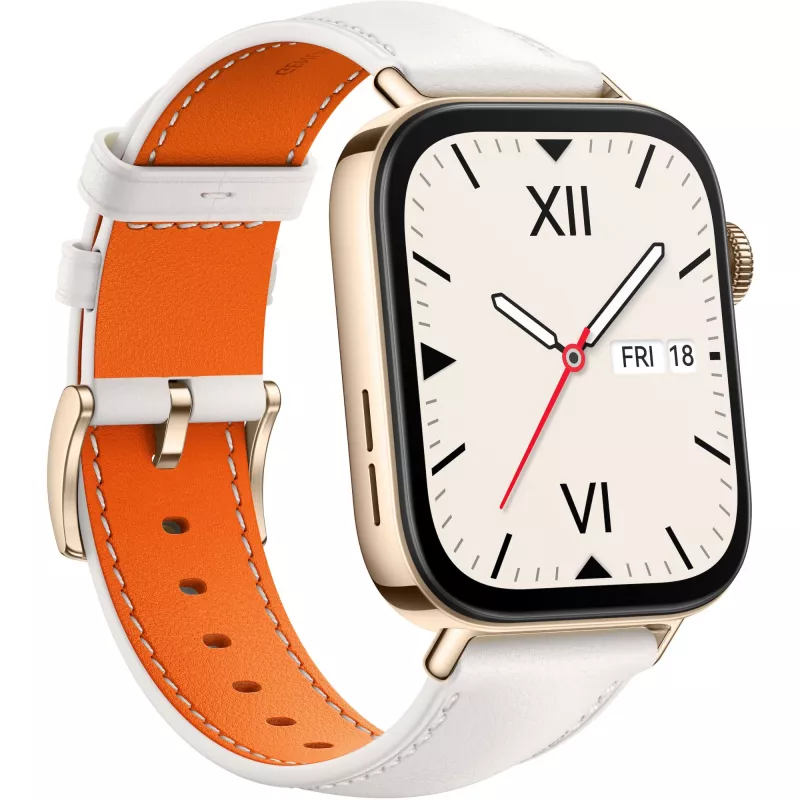 Watch Fit 3 (Solo-B19V), nutikell kuldne/valge, nahast kellarihm valge