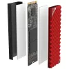 Jahutusradiaator Jonsbo M.2-3 RED Must Punane 24,4mm 73mm 9,6mm