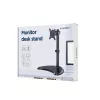 Monitor desk stand GEMBIRD MS-D1ST-04 for 13–32-inch screens, adjustable height and tilt, VESA 75x75–100x100, up to 8 kg