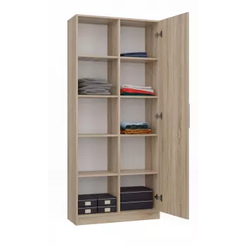 Kontoriraamaturiiul Top e shop RD-80 SONOMA KPL, tammviimistlus, 10 riiulit, 800×300×1820 mm, puitlaastplaadist karkass