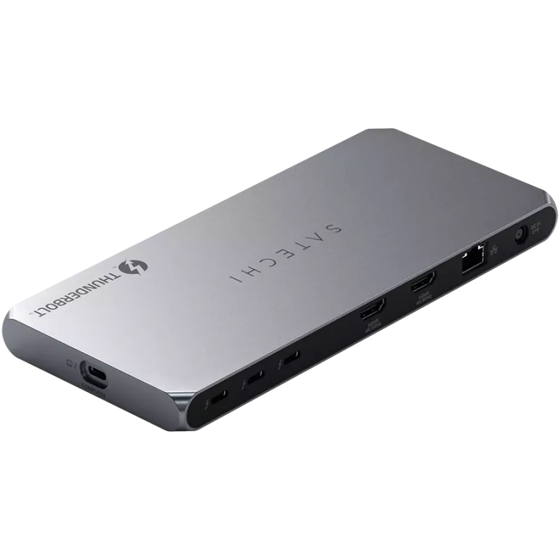 Satechi Thunderbolt 4 Dock ST-DT4MDM-EU — Thunderbolt 4 dokkimisjaam, 2× HDMI 2.0, 2× USB-A 3.2