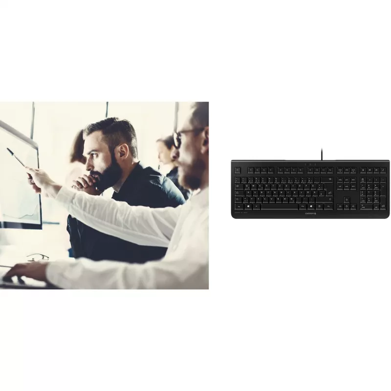 CHERRY KC 1000 klaviatuur kontor USB QWERTY hispaania must