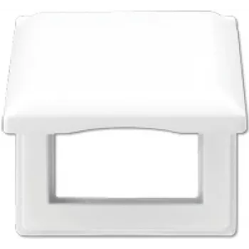 Jung AS 581 BFKL WW valge kruvivaba lüliti/kateplaat, termoplast, 80,5×80,5 mm