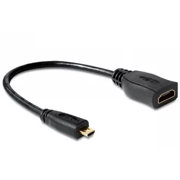 HDMI-kaabel DeLOCK 65391 0,23 m tüüp A tüübile D must
