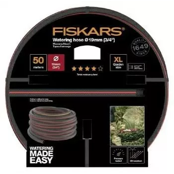 Aiavoolik Fiskars 1027111 50 m maapealne must punane