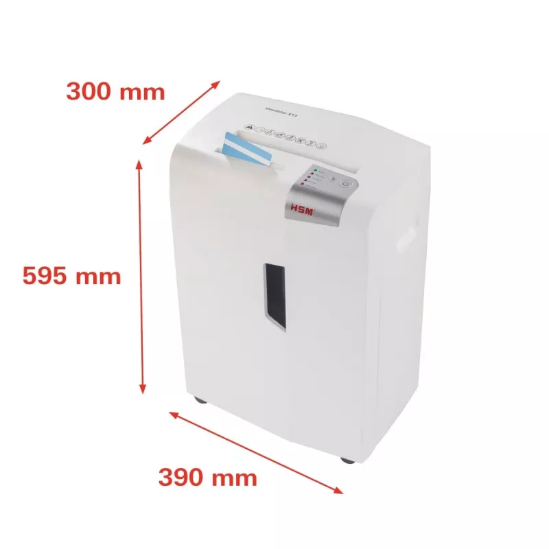 HSM shredstar X13 dokumendipurustaja, 4 x 37 mm + eraldi CD-lõikemehhanism