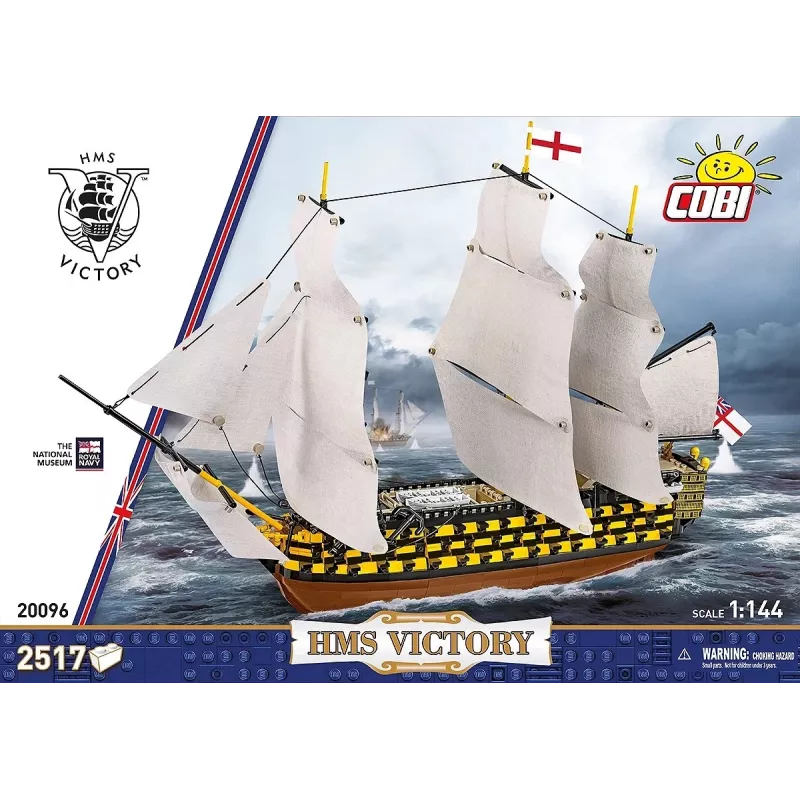 Ehituskomplekt Cobi HMS Victory — 2517 tükki, detailne ajalooline purjelaeva mudel