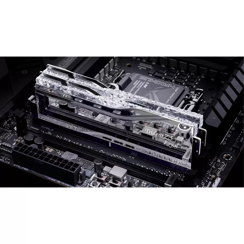 DIMM 32 GB DDR5-6400 (2x 16 GB) Dual-Kit, Arbeitsspeicher silber, F5-6400J3039G16GX2-TR5S, Trident Z5 Royal, INTEL XMP