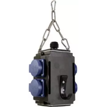 Rippuv toitejaotuskuubik AS Schwabe Energie-Würfel I IP44 4 kaitstud 16A 230V pistikupesaga (60731)