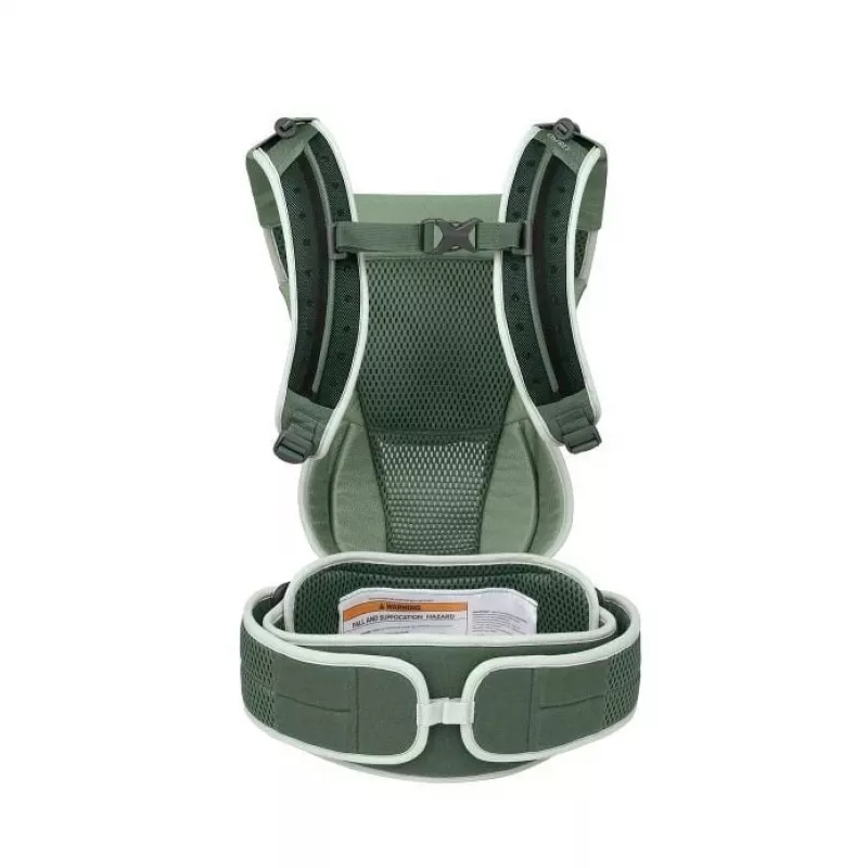 Lastekandur Osprey Poco Soft (mudel 10006178/818/O/S) rohelist värvi — raamiga väikelaste kandur matkamiseks