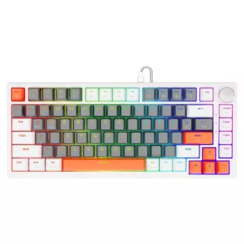 Savio ASTRAL WHITE JADE 3 VÄRVI klaviatuur Gaming USB QWERTY US International