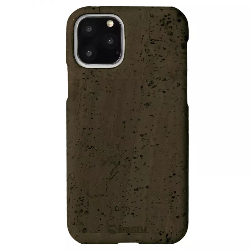 Telefonikott Krusell Birka Apple iPhone 11 Pro jaoks, tumepruun nahastiilis kate