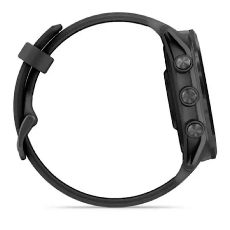 Nutikell GARMIN Forerunner 570 — 47 mm, hall alumiiniumkorpus, poolläbipaistev must silikoonrihm