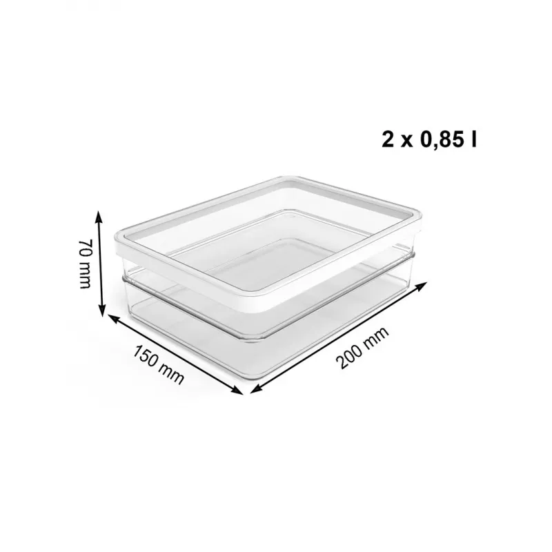ROTHO Rondo Loft - toidu säilituskarp - 2 x 0,85l