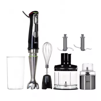 Braun MultiQuick 9 MQ9138XI 0,6 L saumsegur 1200 W Must, Roostevaba teras