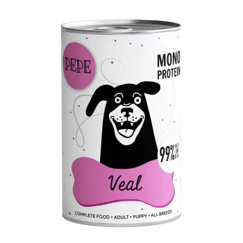 PAKA ZWIERZAKA Pepe Veal - märg koeratoit - 400 g