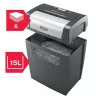 Rexel Momentum X406 ristlõikega paberipurustaja P4, osakesteks lõikav purustamine, 4 x 28 mm, 15 L, 125 lehte, 70 dB, nupud