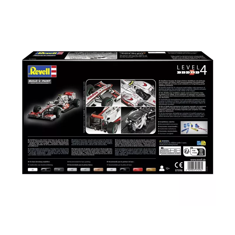 REVELL plastikmudel McLaren Mercedes MP4-25 Lewis Hamilton — 1:24 mõõtkavas komplekt